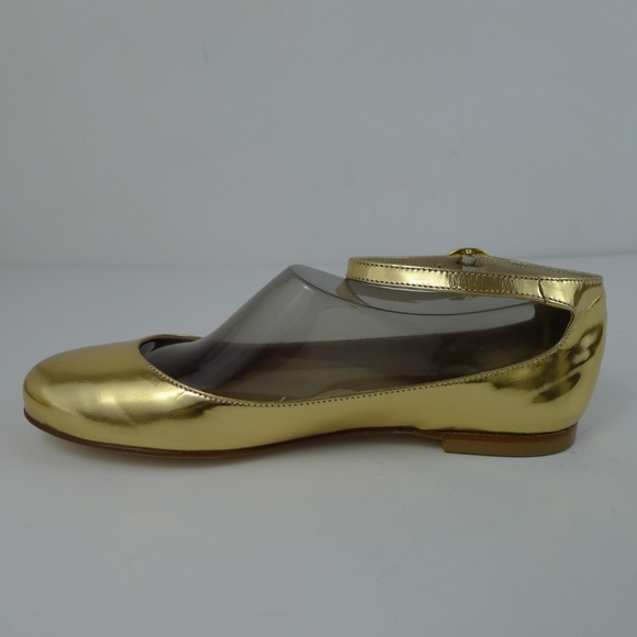 APIA Vero Cuoio Ballet Pumps Gold 35 Italy (Actual size between 5.5 and 6) - Picture 4 of 7